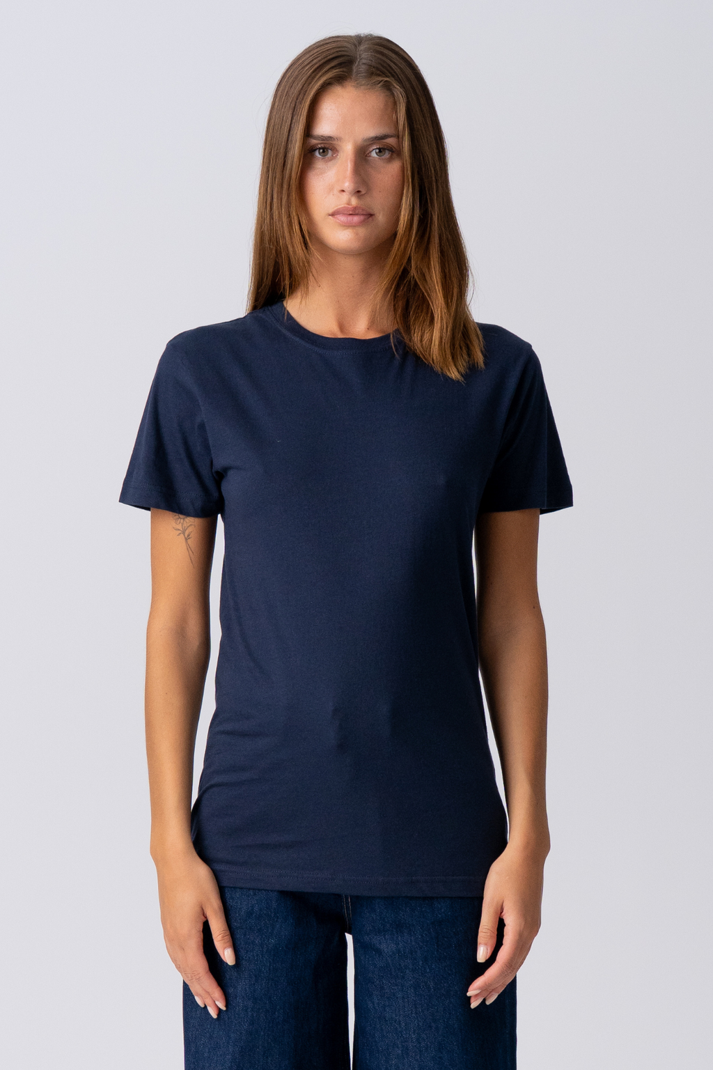 Basic Leichtes T -Shirt - Marine