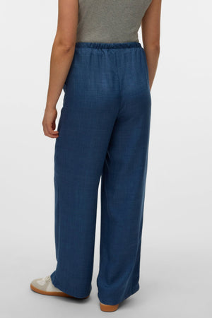 Melaney Loose Pant – Dark Denim Melange