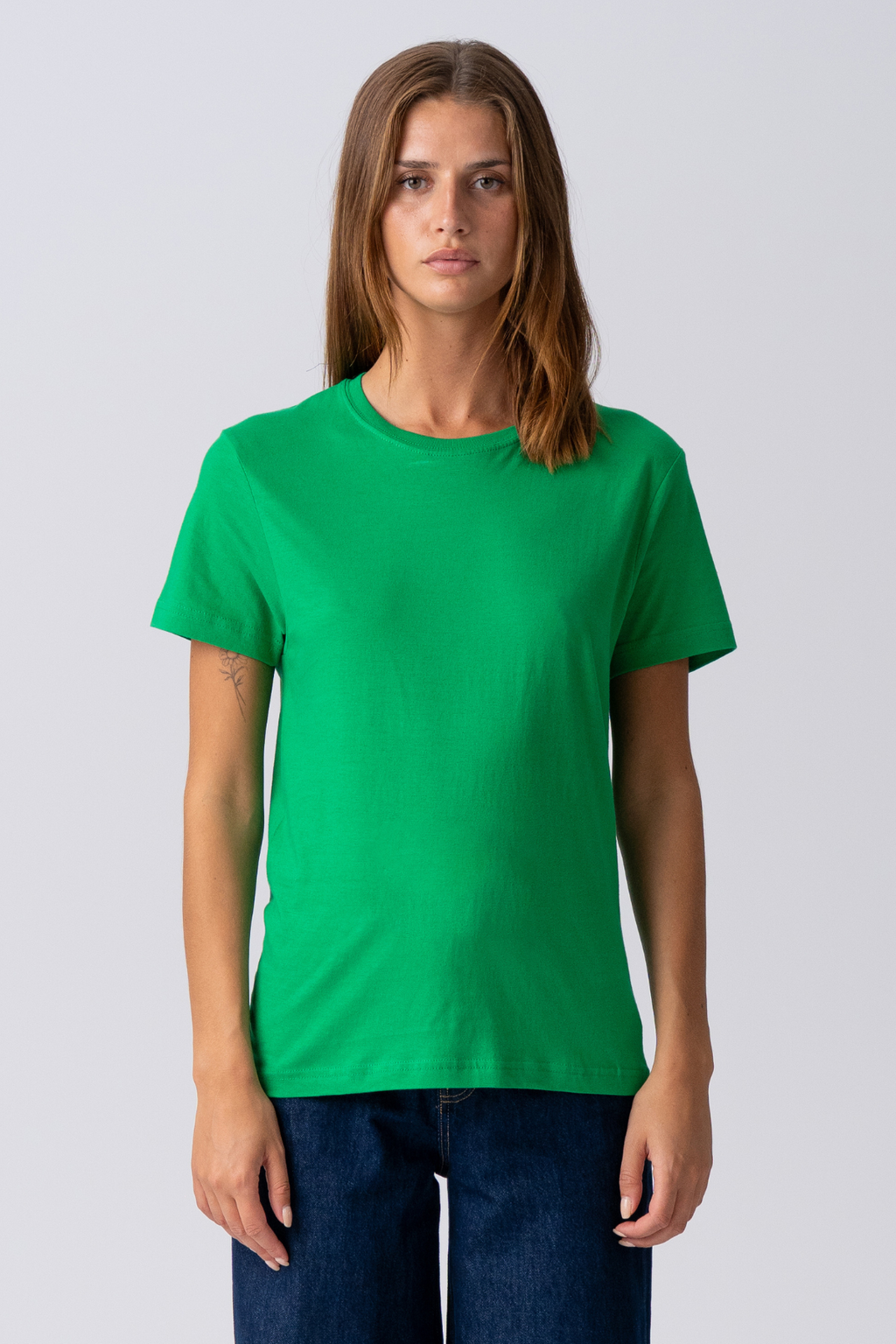 Basic Leichtes T -Shirt - Grün