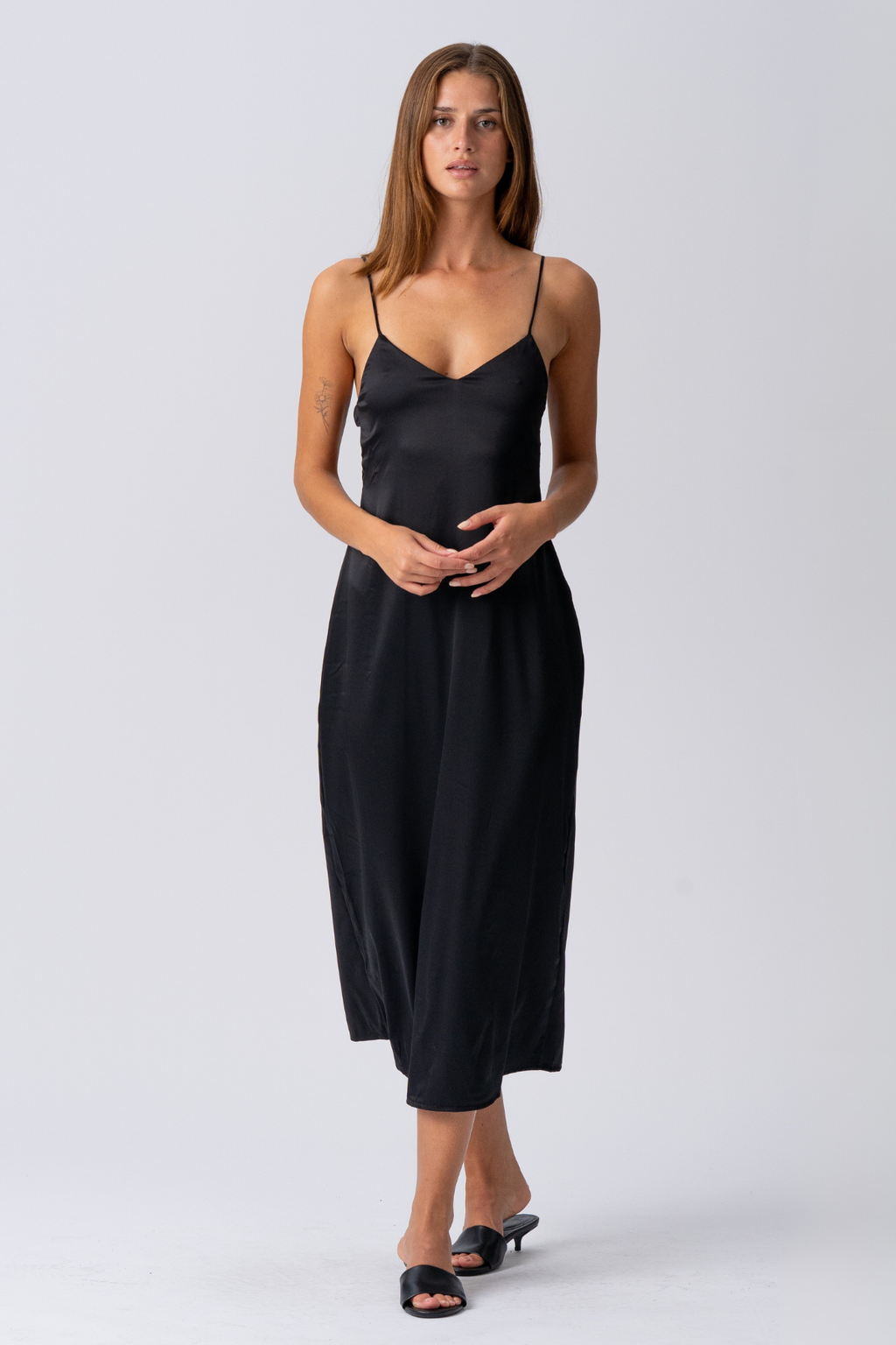 Elina -Gurtkleid - Schwarz