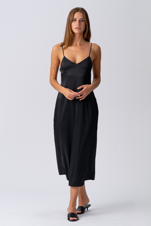 Elina -Gurtkleid - Schwarz