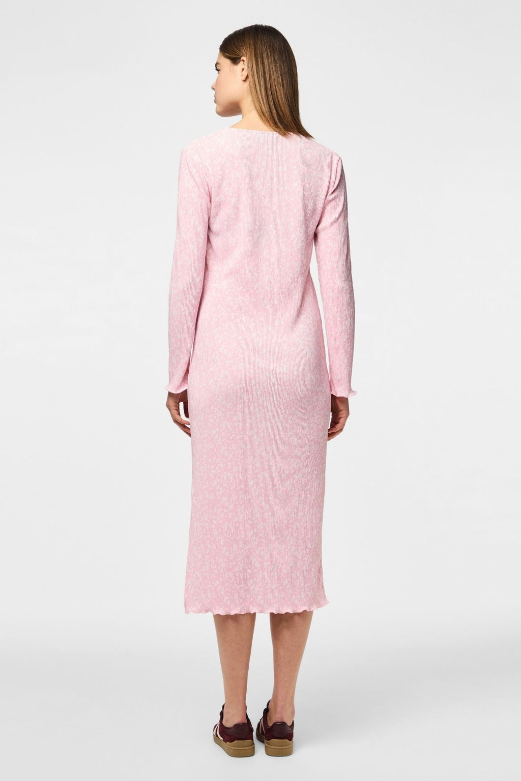 Flora Midi Kleid - Roseate Spoonbill Blume