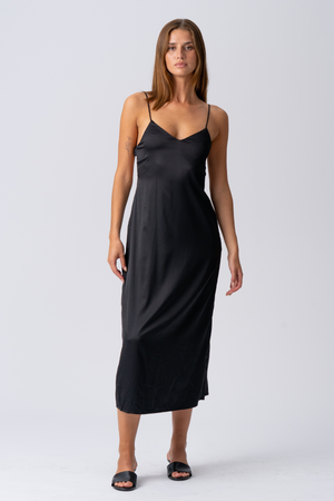 Elina -Gurtkleid - Schwarz
