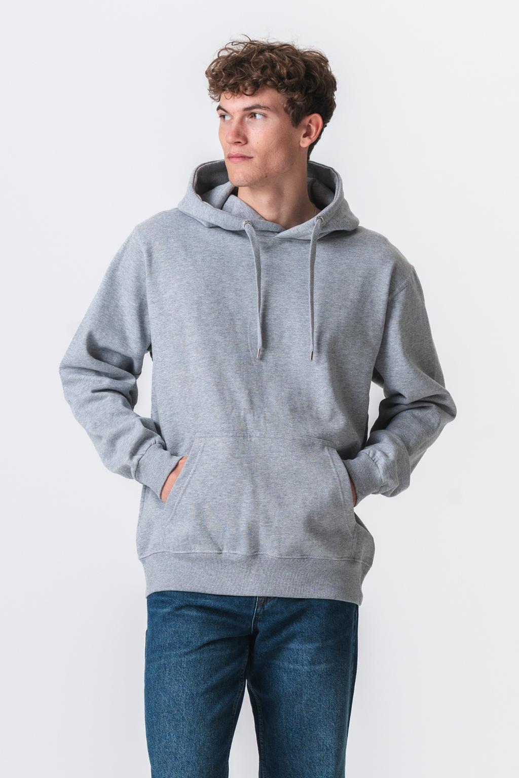 Basic Hoodie - hellgrau