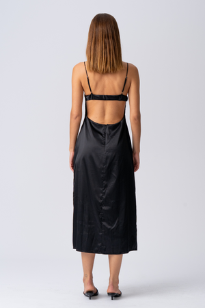 Elina -Gurtkleid - Schwarz