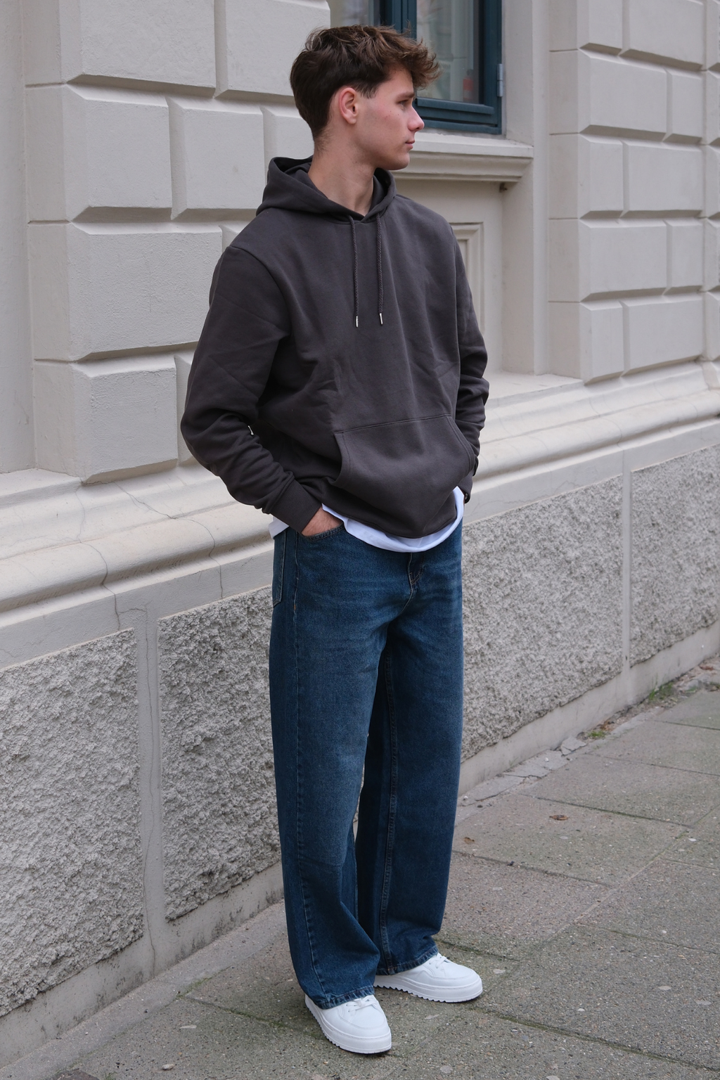 Baggy-Jeans – Hellblau