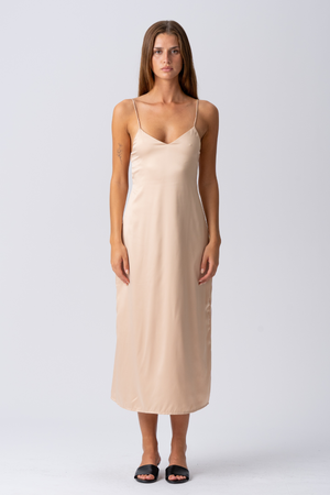 Elina -Gurtkleid - Beige