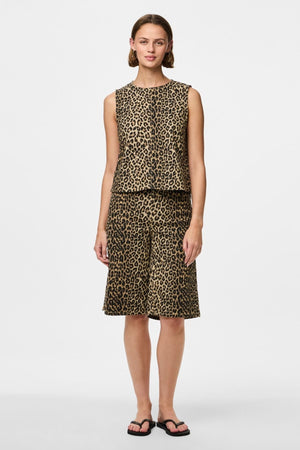 Salume Denim Top - Weißer Pfeffer Leo