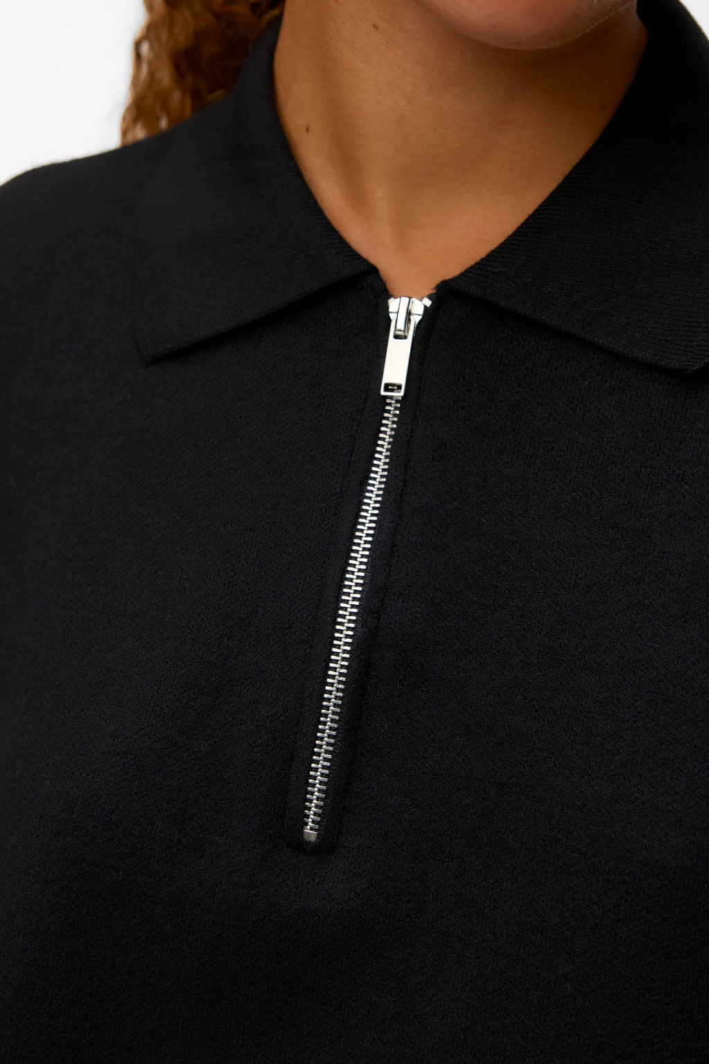 Gold 2/4 Poloneck Pullover - Schwarz