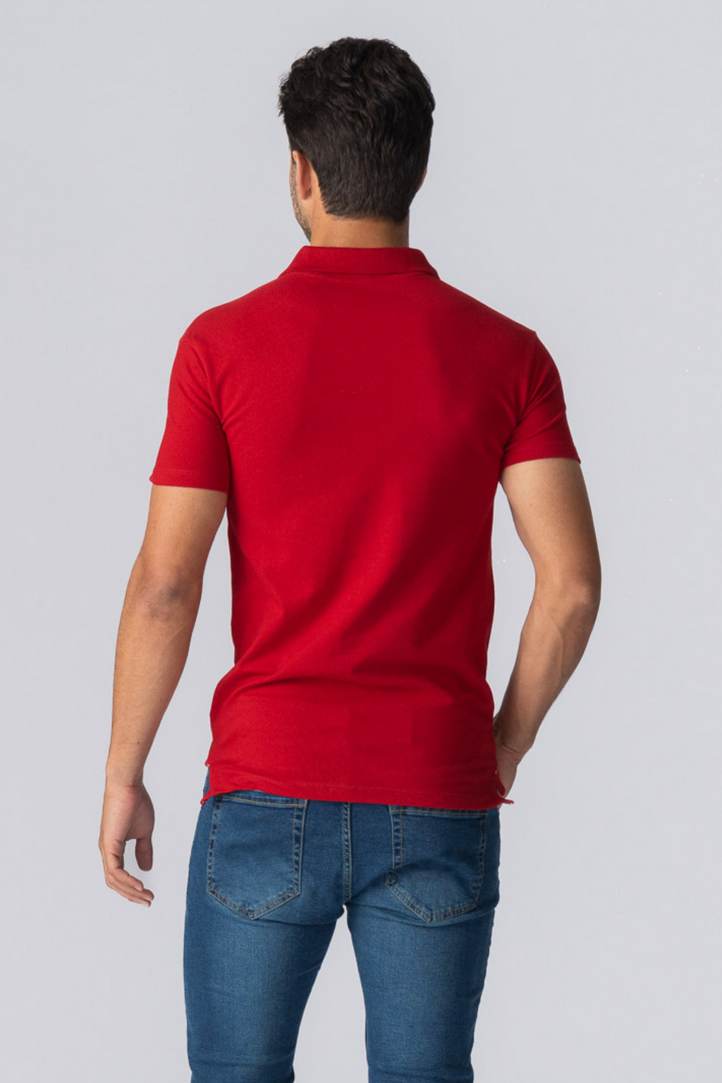 Muscle Poloshirt - rot