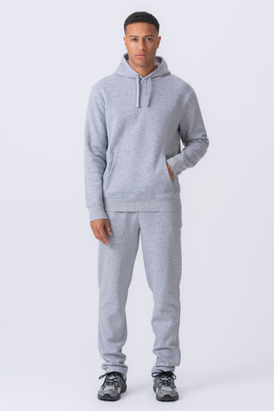 Essential Kapuzen-Sweatset – Grau