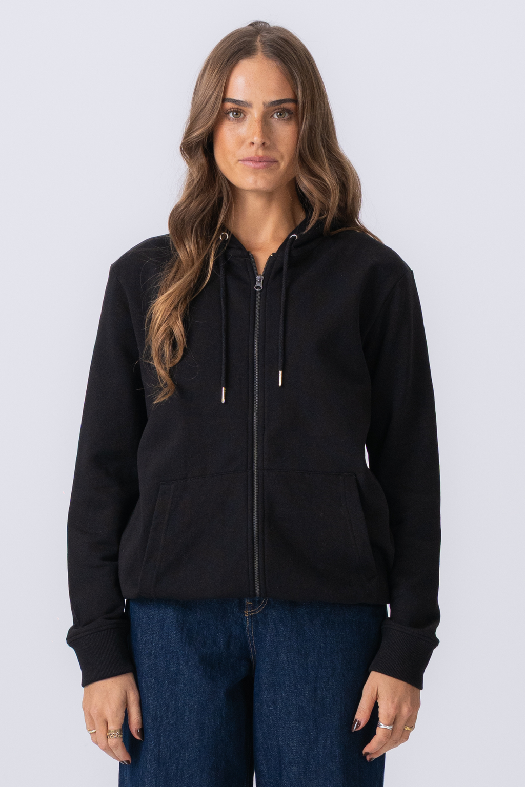 Zip Hoodie - Schwarz