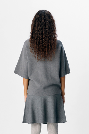 Reynard 2/4 Strickpullover - mittelgraue Melange