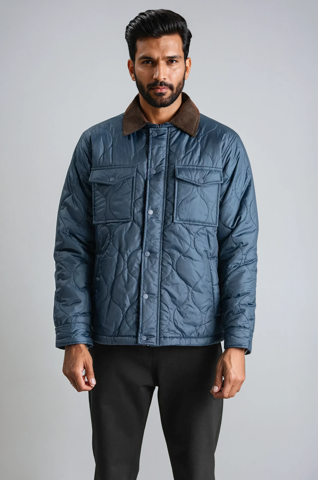 Steppjacke - Marineblau