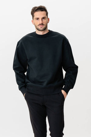 Schwere Crewneck - Schwarz