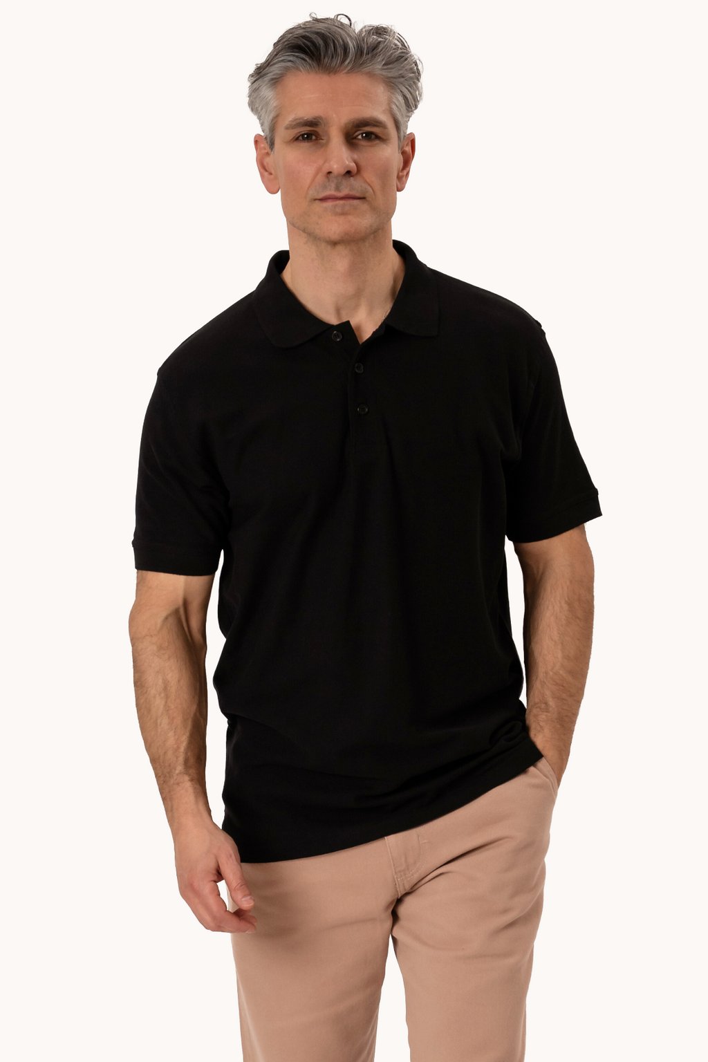 Basic Polo - schwarz