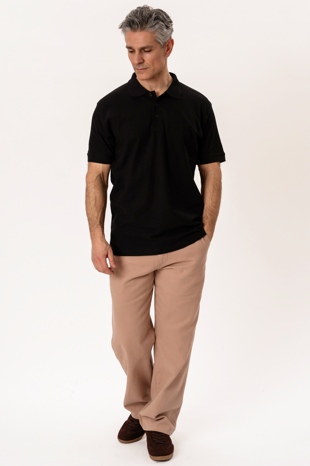 Basic Polo - schwarz