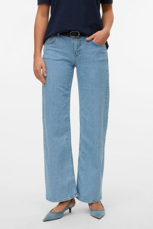 Alexis Low Taille Denim Jeans - Hellblauer Denim