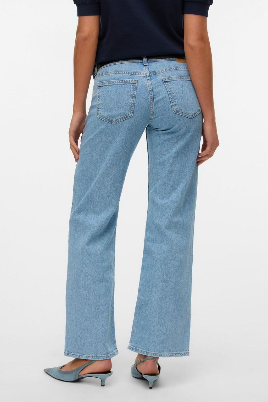 Alexis Low Taille Denim Jeans - Hellblauer Denim