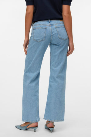 Alexis Low Taille Denim Jeans - Hellblauer Denim