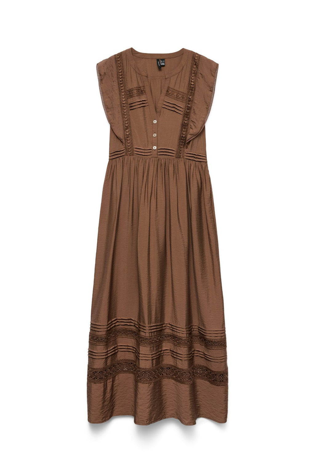 Jules Tape Knöchelkleid – Kakaobraun