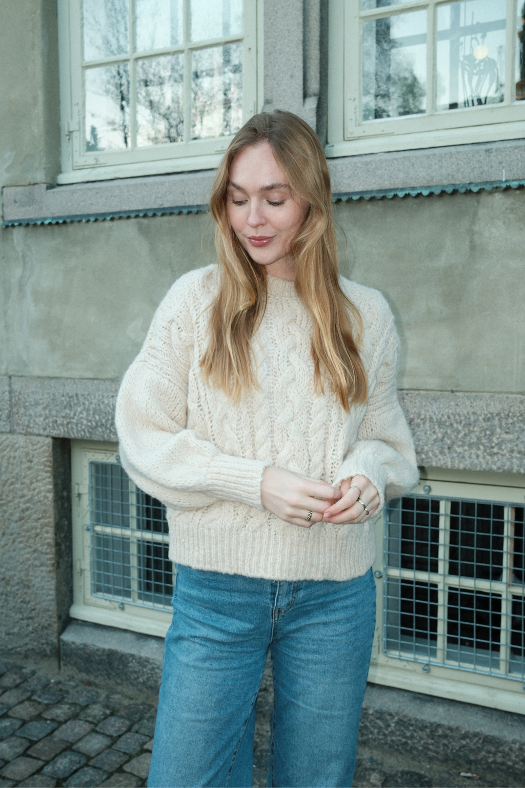Emma Zopfmuster – gebrochenes Weiß