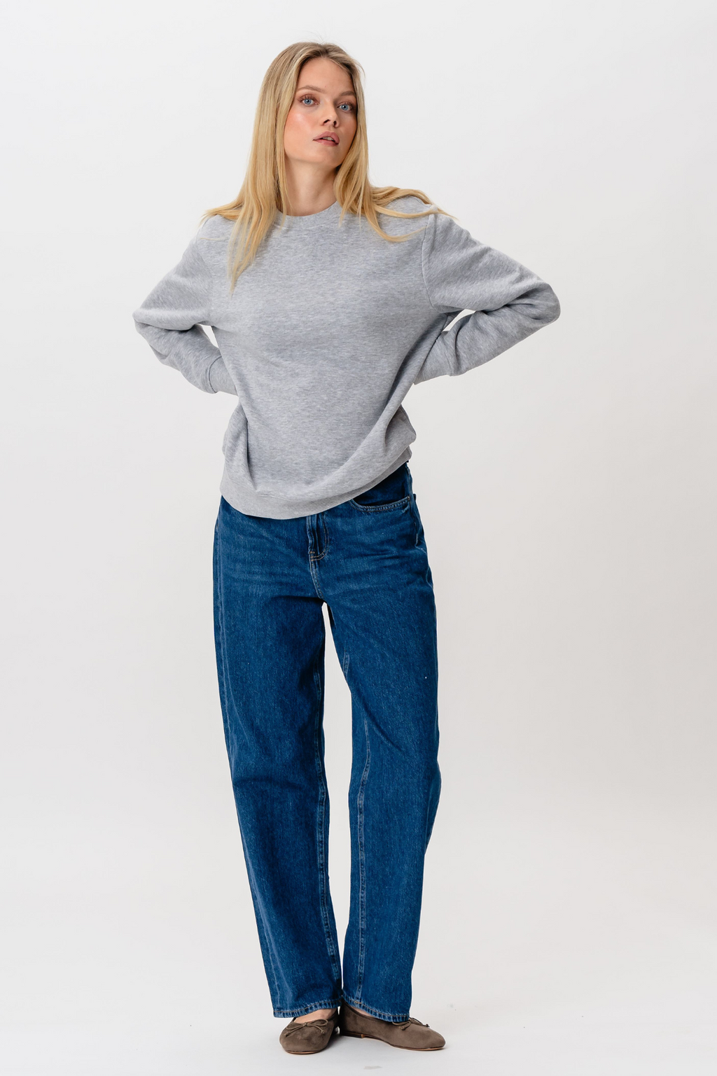 Schwere Crewneck - grau