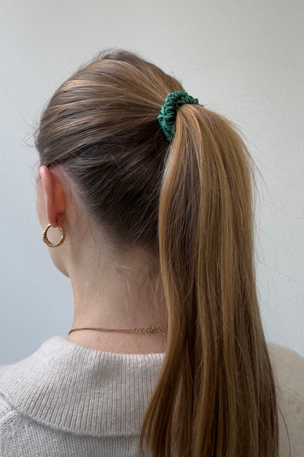 Seiden elastisch - Türkis