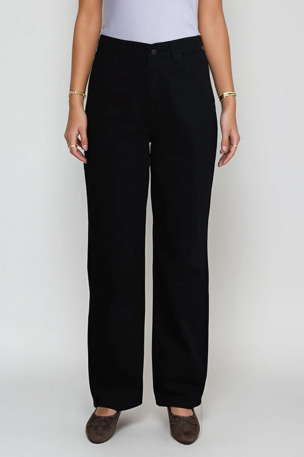 Nora Regular Jeans - schwarz gewaschen