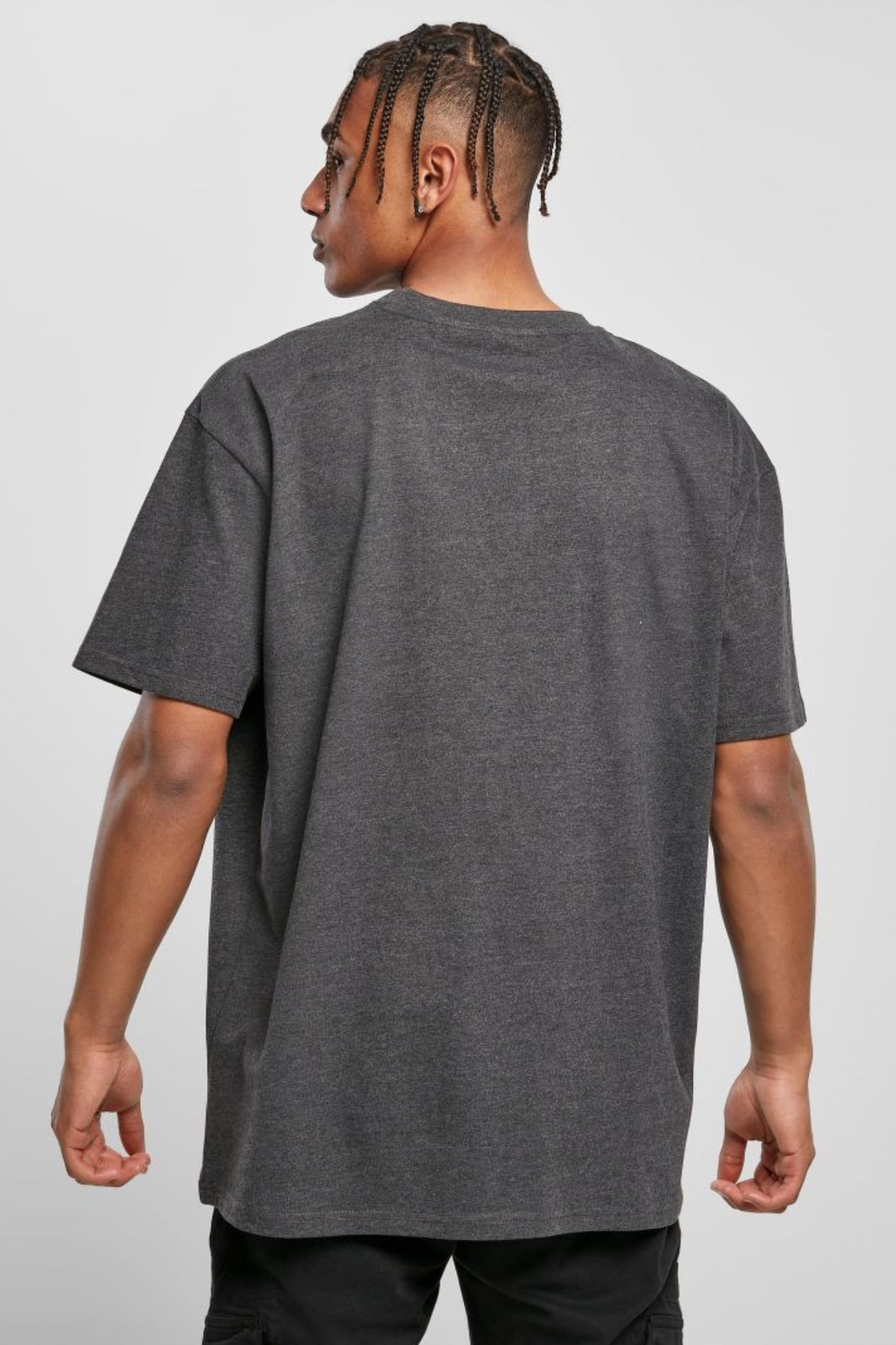 Schwer Oversized T -Shirt - Holzkohle