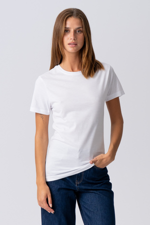 Basic Leichtes T -Shirt - Weiß