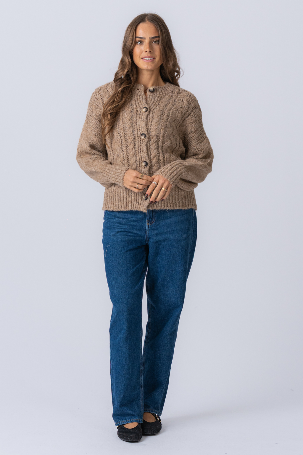 Baumwollstrick - Beige