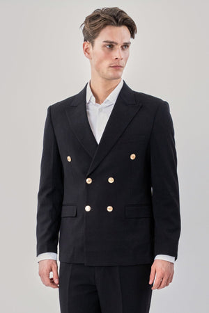 Klassischer Blazer - Schwarz