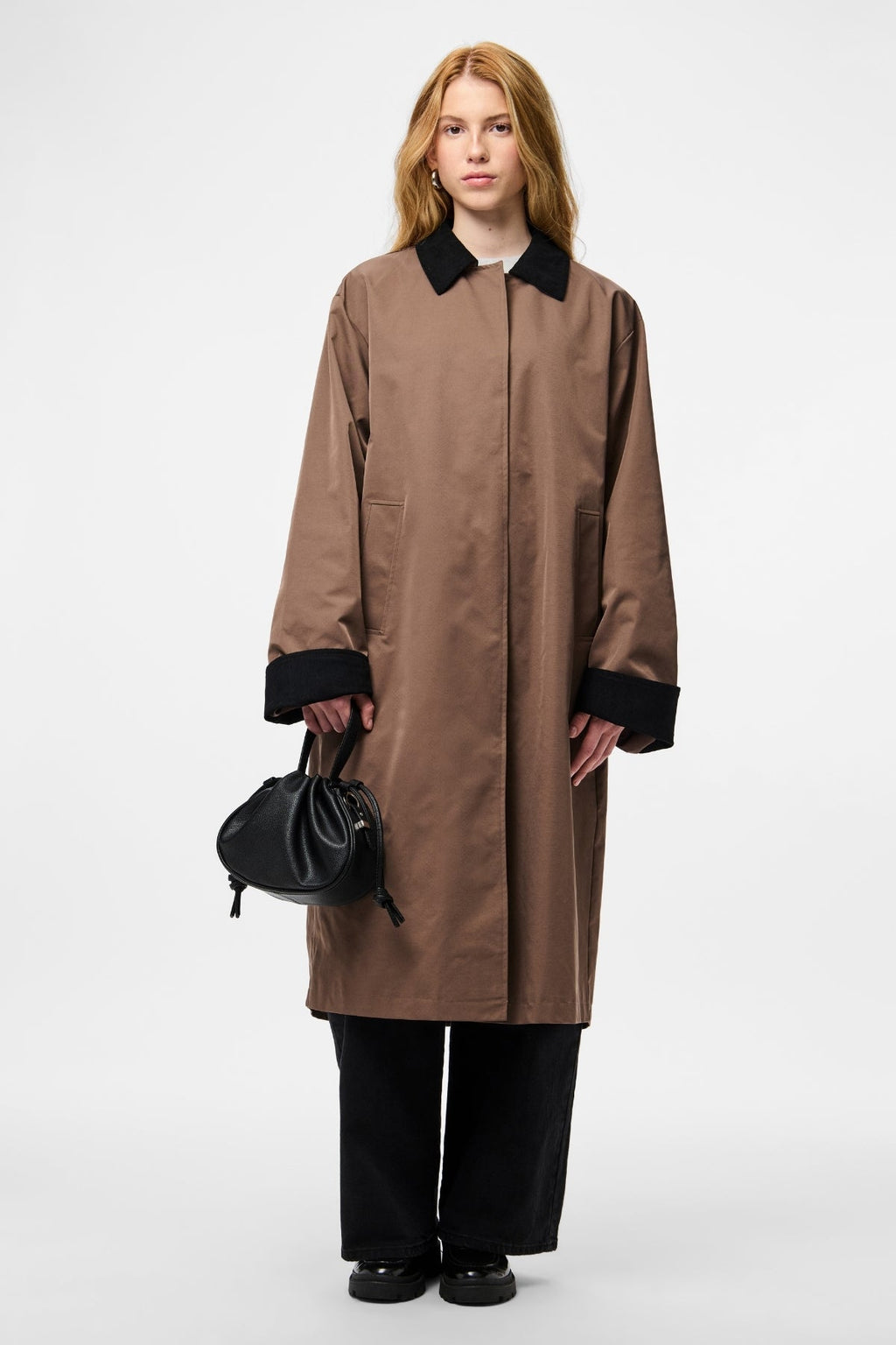 Jorma Lange leichte Jacke – Kaffeequarz Schwarz