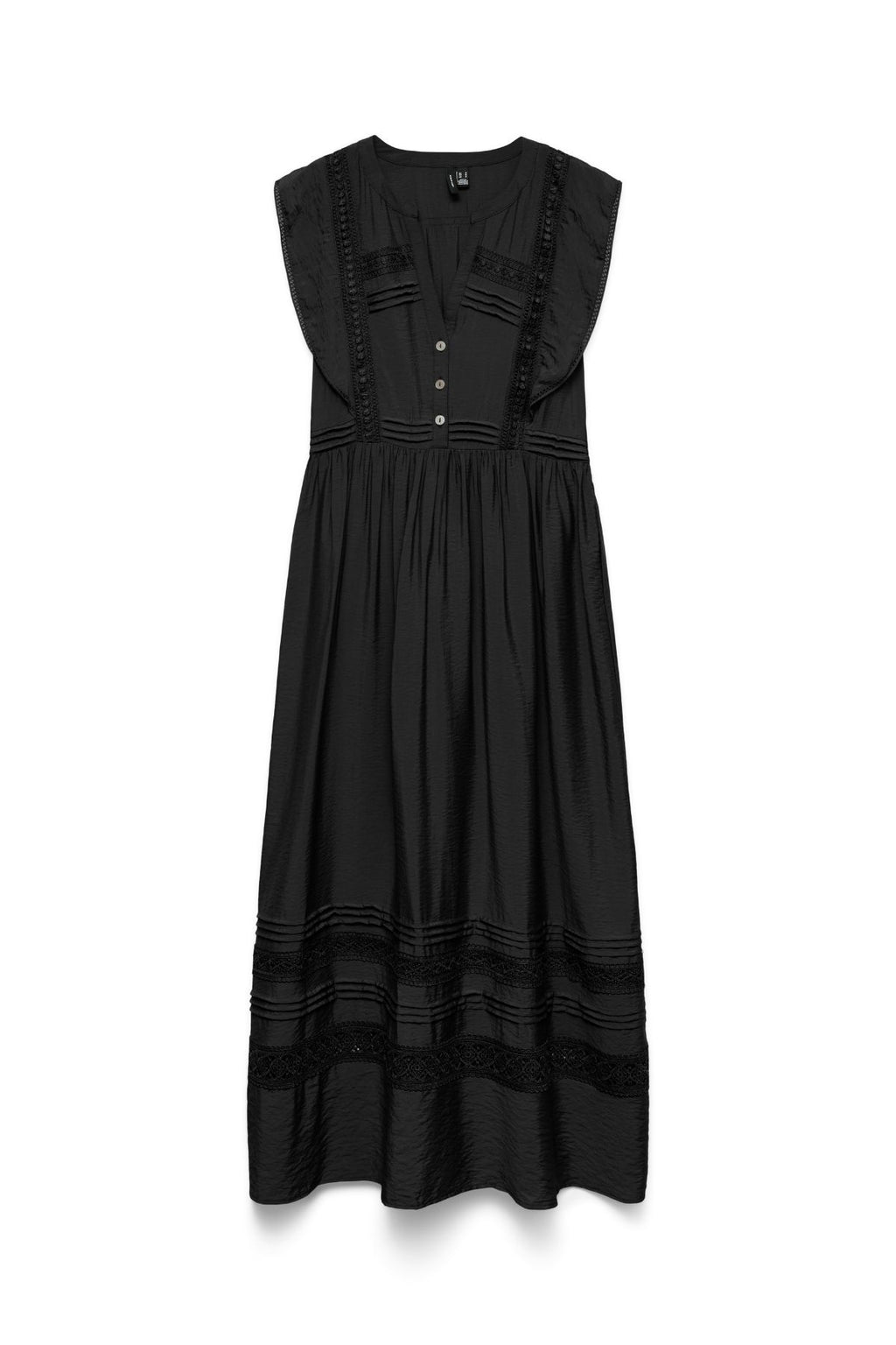 Jules Tape-Knöchelkleid - Schwarz