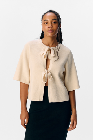 Julla Parvi 2/4 Strick -Strickjacke - Sandschale