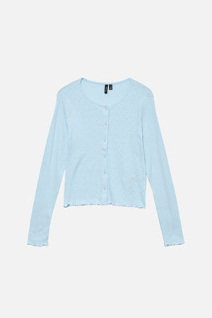 Isa O -Neck -Strickjacke - Nantucket Breeze