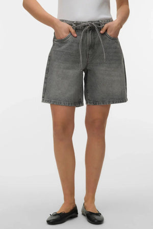 Wiengürtel Shorts Mix - Hellgrauer Denim