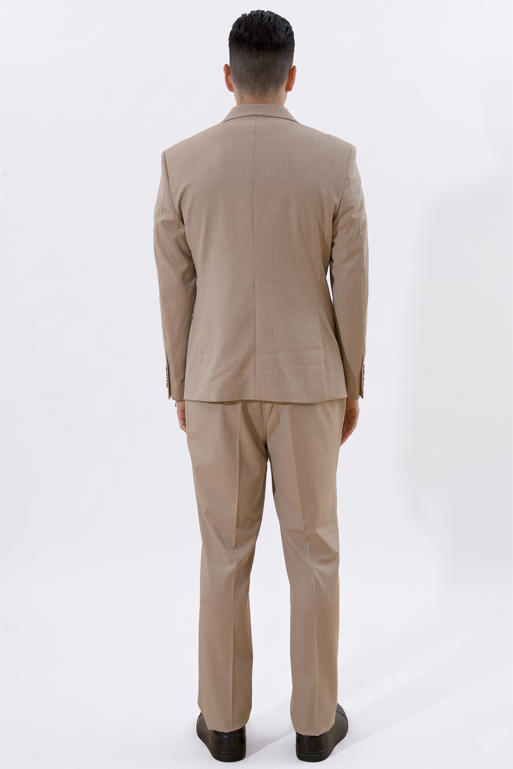 Klassischer Blazer – Beige Melange