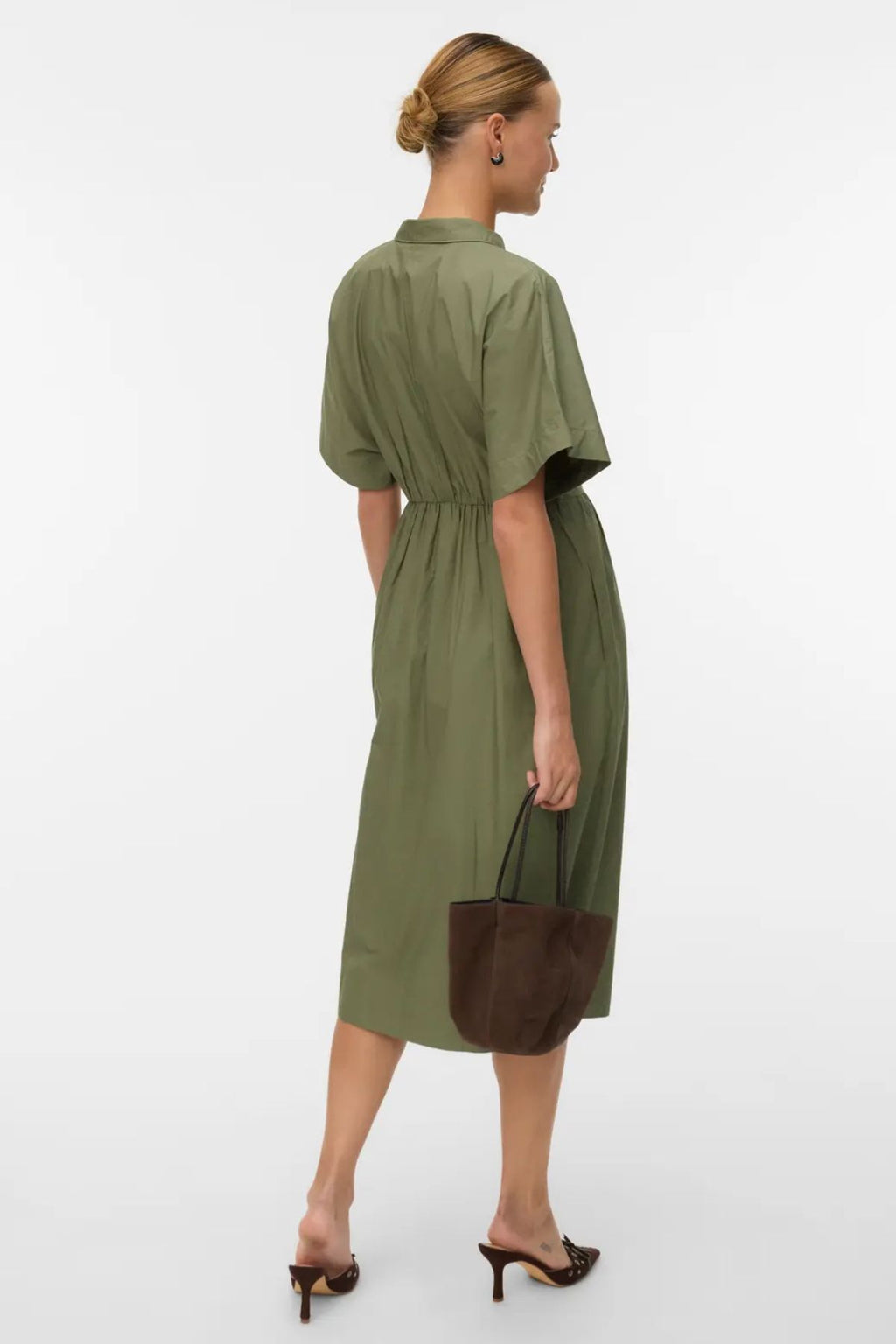 Wadenkleid Barbara – Tiefes Flechtengrün