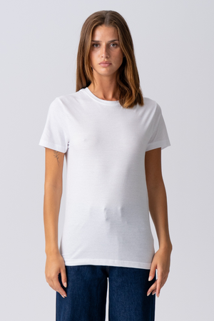 Basic Leichtes T -Shirt - Weiß