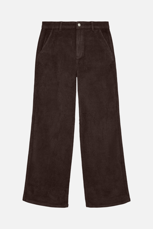 Margot breiter Cord Pants - Schokoladen Torte
