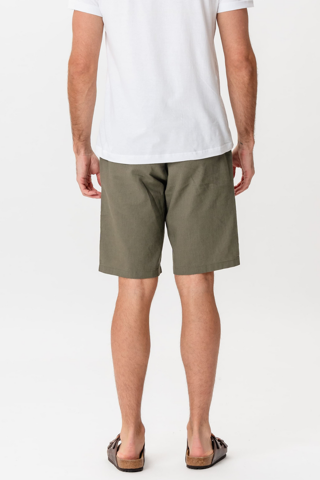 Leinen Shorts - Armee