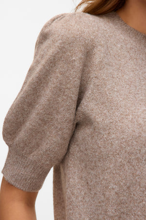 Doffy Pullover mit O-Ausschnitt – Moon Rock Melange