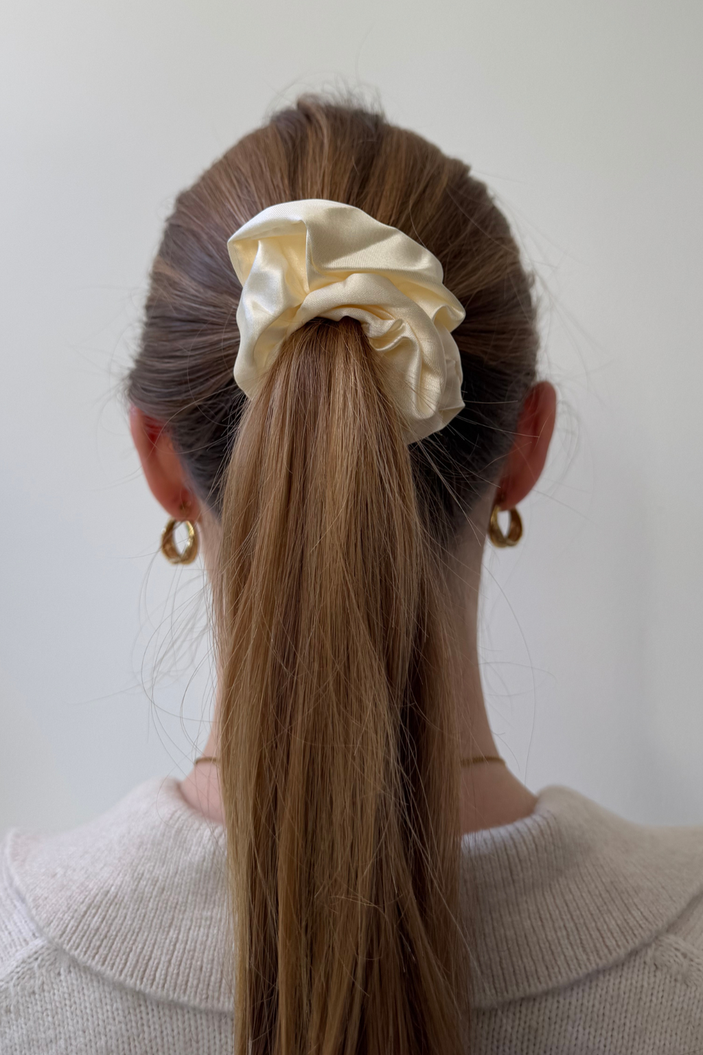 Satin Scrunchie - Weiß