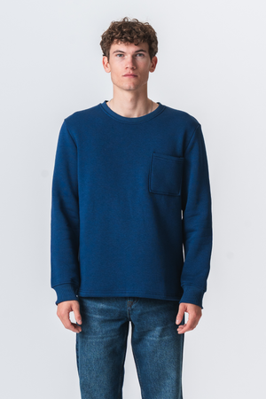 Taschen -Sweatshirt Regular Passform - Marine