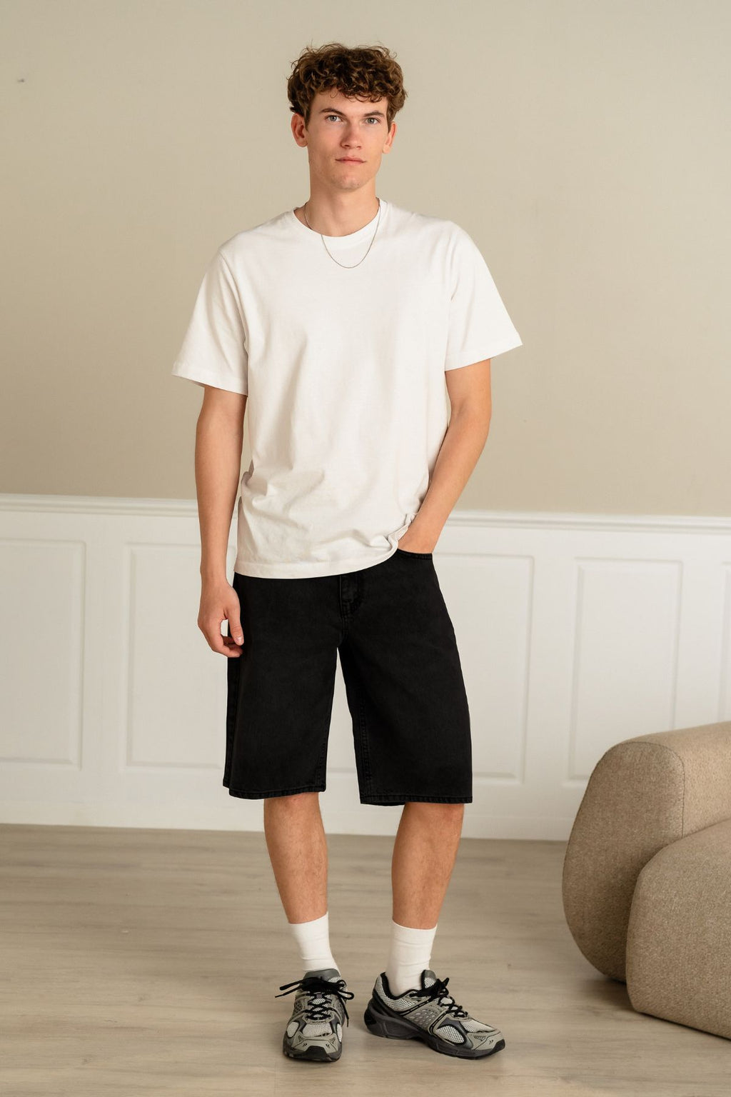 Denim Shorts Locker – fest Schwarz