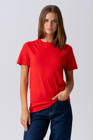 Basic Leichtes T -Shirt - rot