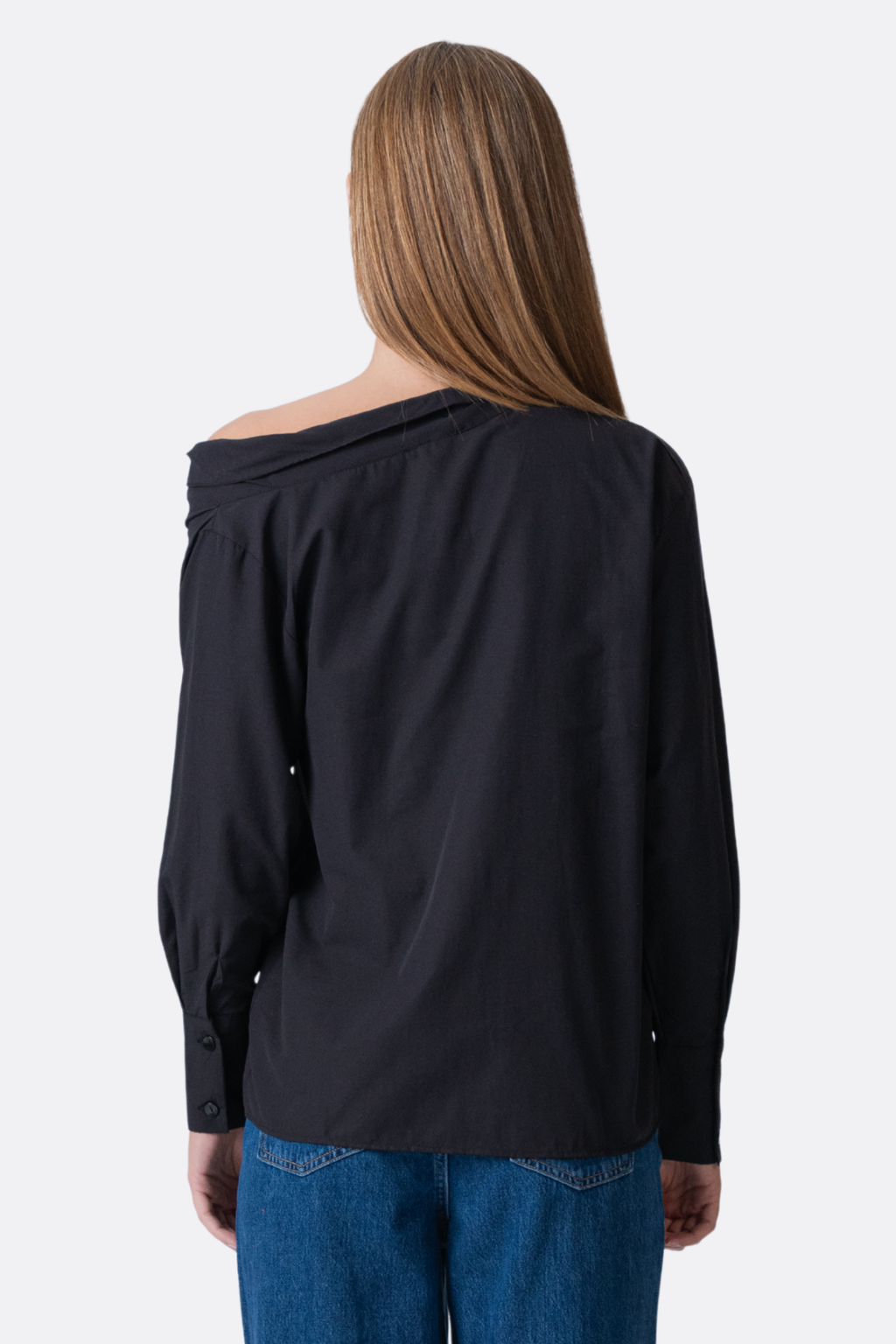 Serena Oversized Hemd - Schwarz