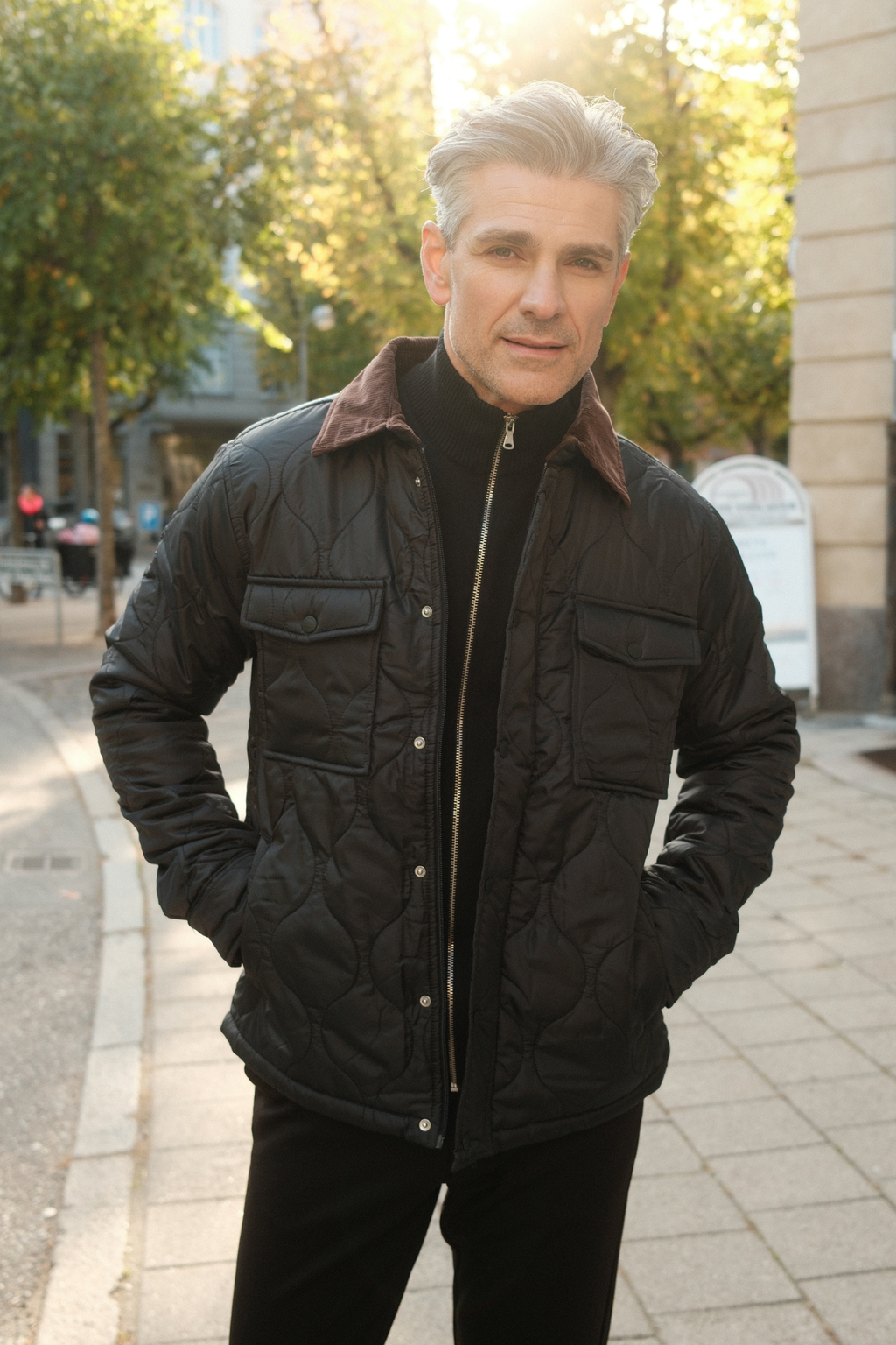 Steppjacke - Schwarz